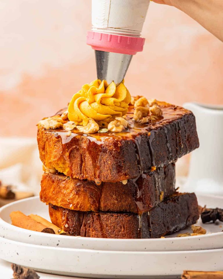 Pain Perdu à la Citrouille avec Beurre de Citrouille Fouetté