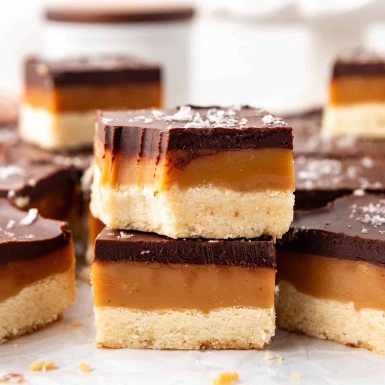 Barres de shortbread millionnaire – Maison de Nash Eats