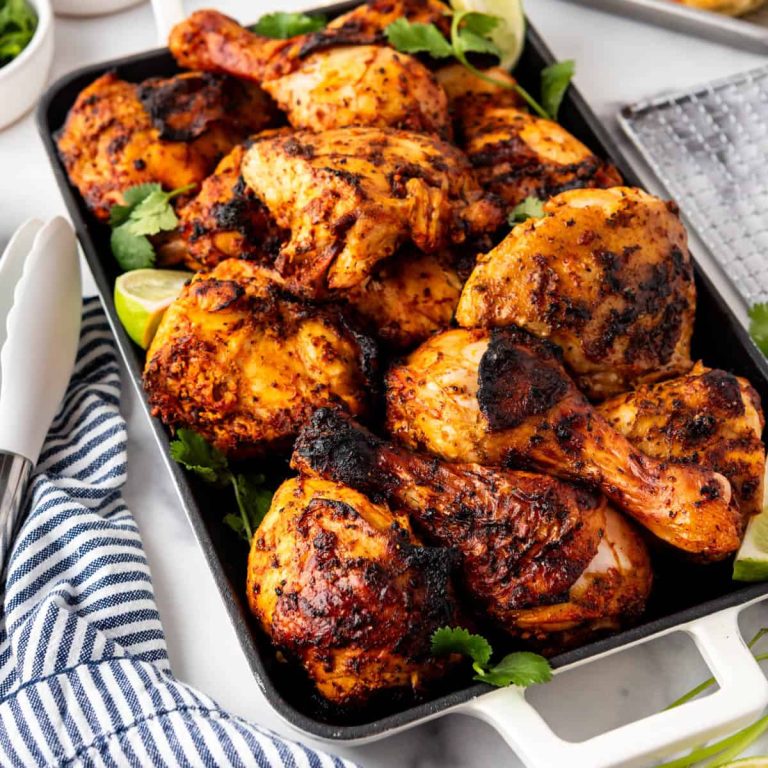 Pollo Asado avec des pancakes à la masa