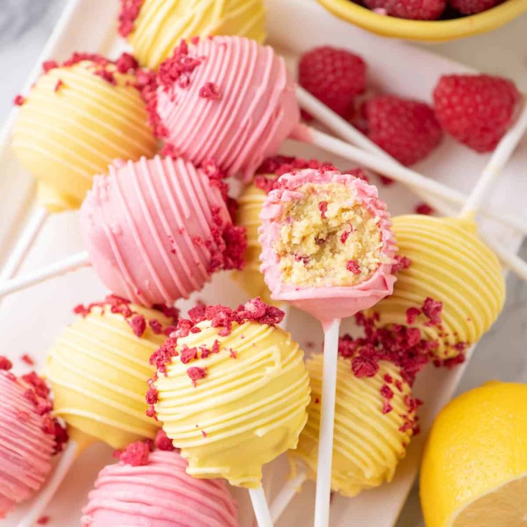 Billes de Gâteau au Citron et Framboise – Maison de Nash